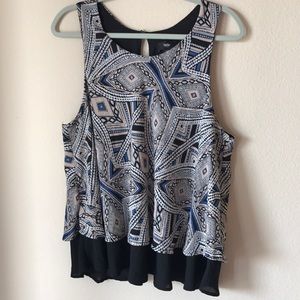 Mossimo Swing Geometic Print Tank Top XL